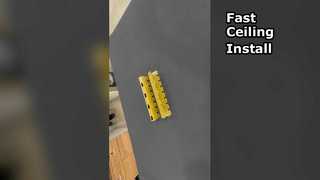 V Shape Frame Fast Ceiling Install Save Space